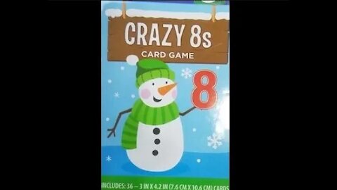 Crazy 8s Holiday Card Game (Dollar General) -- What's Inside