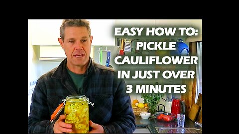 Permaculture tip - Pickle Cauliflower in Just over 3 Minutes!!