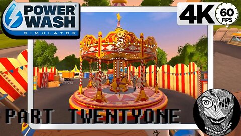 (PART 21) [Clean the Carousel] PowerWash Simulator 4k60