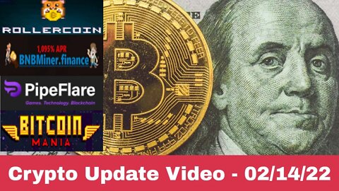Crypto Update Video - 02/14/2022 - Rollercoin's Season Almost Over! BnBMiner.Finance! and More!!!