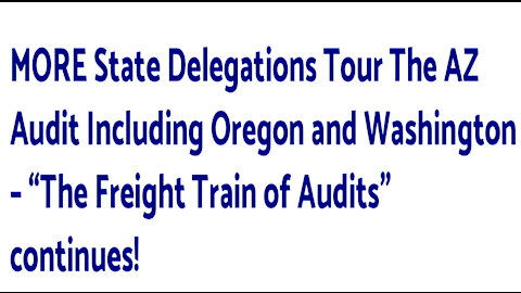 Oregon and Washington delegates touring Arizona audits