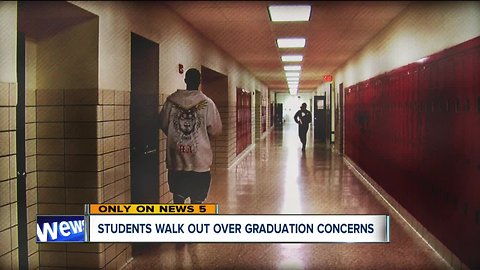 Springfield High School students stage walkout over graduation concerns