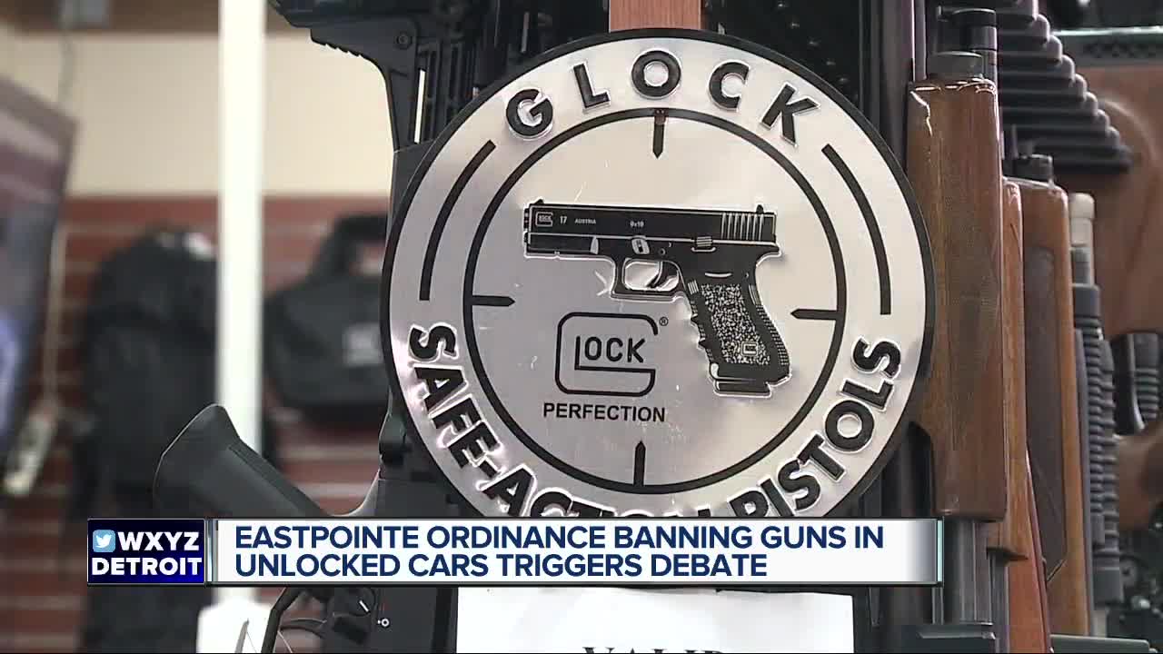 Eastpointe ordinance banning guns in unlocked cars triggers debate