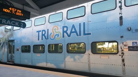 Taking the TriRail from Miami International Airport to Fort Lauderdale Airport