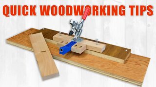 WoodWorkWeb's Quick Woodworking Tips and Tricks