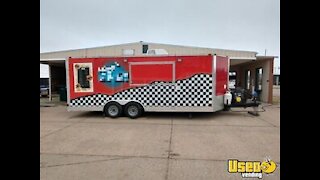 2017 Wells Cargo 8.5' x 20' Mobile Kitchen | Used Food Concession Trailer for Sale in Kansas