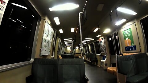 Inside a BART train to Berryessa North San jose
