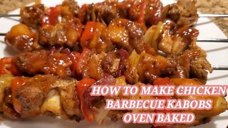 Filipina in USA/ GAGAWA TAYO NANG CHICKEN BARBECUE KABOBS OVEN-BAKED!!!