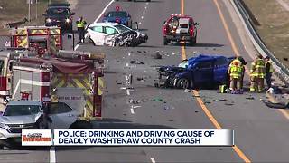 Police say drinking and driving caused a deadly Washtenaw County crash