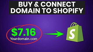 Buy & Connect Custom Domain to Shopify (2023)