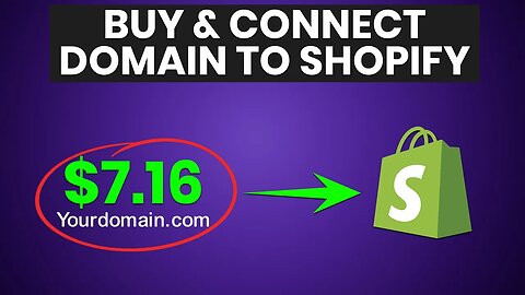 Buy & Connect Custom Domain to Shopify (2023)