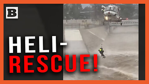 Whoah! Los Angeles Firefighters Perform Daring Helicopter Rescue from California Flooding