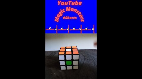 Rubik's Cube (Magic Cube) learn how to remove a different color in the middle of the cube.