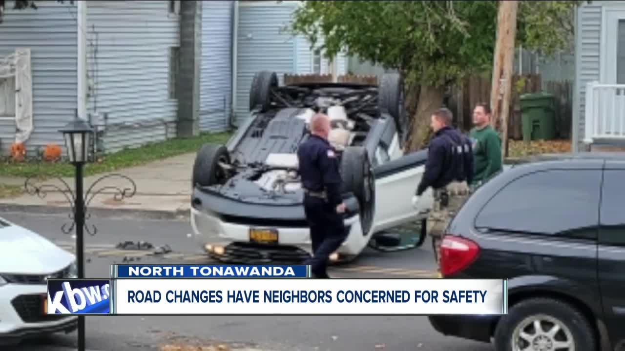 Road changes in North Tonawanda have neighbors concerned for safety