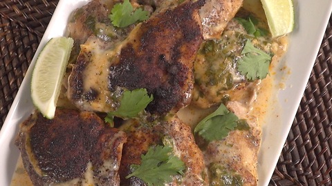 Slow cooker cilantro lime chicken