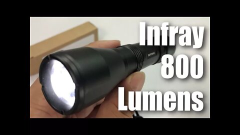 INFRAY Super Bright Rechargeable 800 Lum LED Tactical Flashlight Review