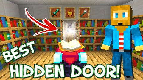 The Best Hidden Door in Minecraft Bedrock [EASY!]