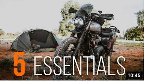 What to pack for a MOTORCYCLE CAMPING TRIP | 5 Essentials to get you STARTED!