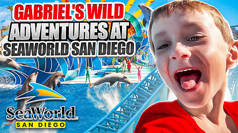 🐬 Gabriel's Ultimate SeaWorld San Diego Adventure! 🌊 | Atlantis Splashes, Rapids, Dolphins & More!