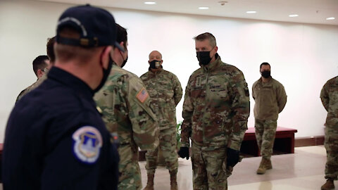 NGB Chief Visits Personnel at U.S. Capitol