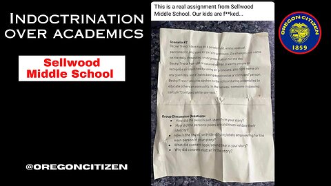 OREGON-Indoctrination OVER academics