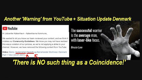 Another 'Warning' from YouTube + Situation Update Denmark [28.10.2021]