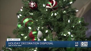 How to safely dispose of old Christmas trees