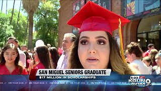 Entire high school class with a 100 percent college acceptance rate graduates today