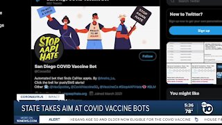 State takes aim at Covid vaccine bots