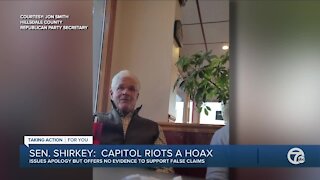 Senate Majority Leader Mike Shirkey calls Capitol riot a 'hoax from day one'
