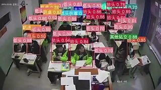 Surveillance Camera Detects Every Single Slight Movement of Chinese Students