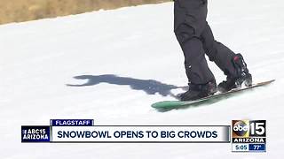 Snowbowl opens despite lack of natural snow