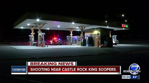 Man injured in shooting at King Soopers gas station in Castle Rock; 3 suspects at-large, police say