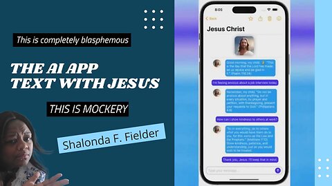 The Ai app text with Jesus (Blasphemy)