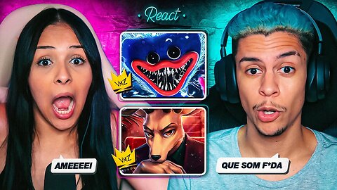 2 EM 1: VMZ - Huggy Wuggy + Beastars | [React em Casal] 🔥