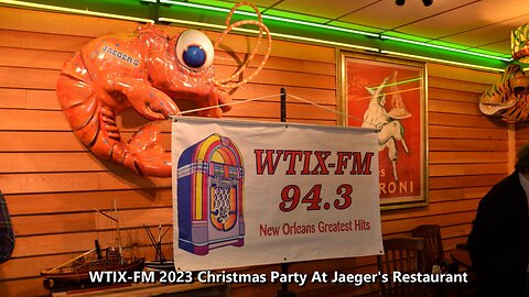 WTIX-FM Christmas Party 2023 at Jaeger's Seafood Restaurant & Oyster Bar in 4K