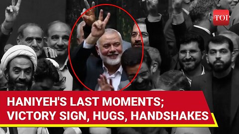 Ismail Haniyeh's Victory Sign Before Assassination Goes Viral; Hamas Chief's Last Moments On Cam