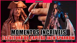 ESCULTURA PERFEITA DO CAPITÃO JACK SPARROW #piratasdocaribe #capitãojacksparrow #jacksparrow