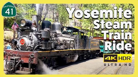 2022 Yosemite Mountain Sugar Pine Railroad Steam Train near Yosemite National Park 4K HDR FULL RIDE