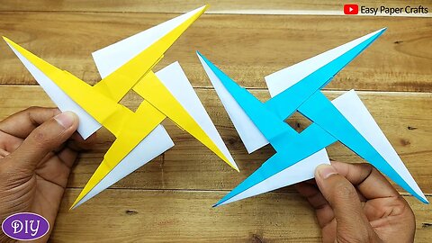How to Make a Paper Ninja Star | Origami Ninja Star ( Naruto Shuriken) Easy Paper Crafts