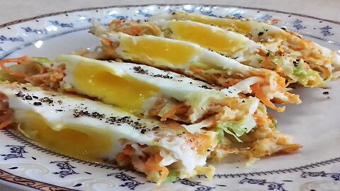 Cabbage omelette recipe is an affordable and delicious dish (Cook Food in Home)