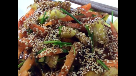 S2 Edition #19 Pineapple Carrot Salad w/Sesame-Oyster Sauce (Gỏi Thơm Cà Rốt) in Saigon (Original cuisine)