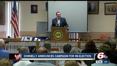 Sen. Joe Donnelly announces campaign for re-elction