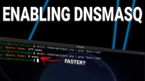 Enabling dnsmasq - speeding up connections with local DNS cache.