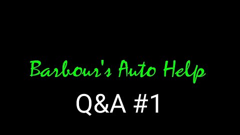 Live Q&A #1