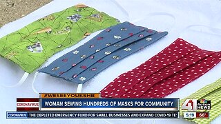 Overland Park woman sews hundreds of face masks