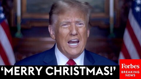 'We Can Never Stop Saying That Beautiful Phrase!': Trump Shares His Christmas Message