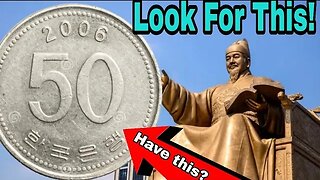 50 won south korea coins most Valuable Worth Won coins Value 2006 to look For!