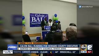 Councilman Calvin Ball announced candidacy for Howard County Executive