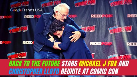 Back to the Future Stars Michael J Fox and Christopher Lloyd Reunite at Comic Con